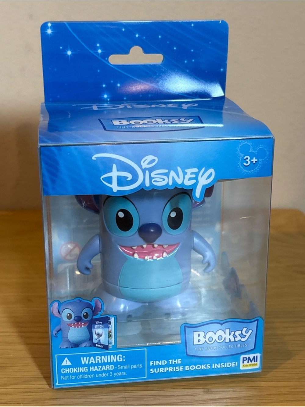 Disney Booksy Stitch Collectible Figure PMI Kids’ World Book NEW